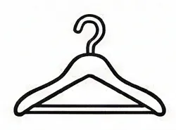 a black and white image of a hanger.webp